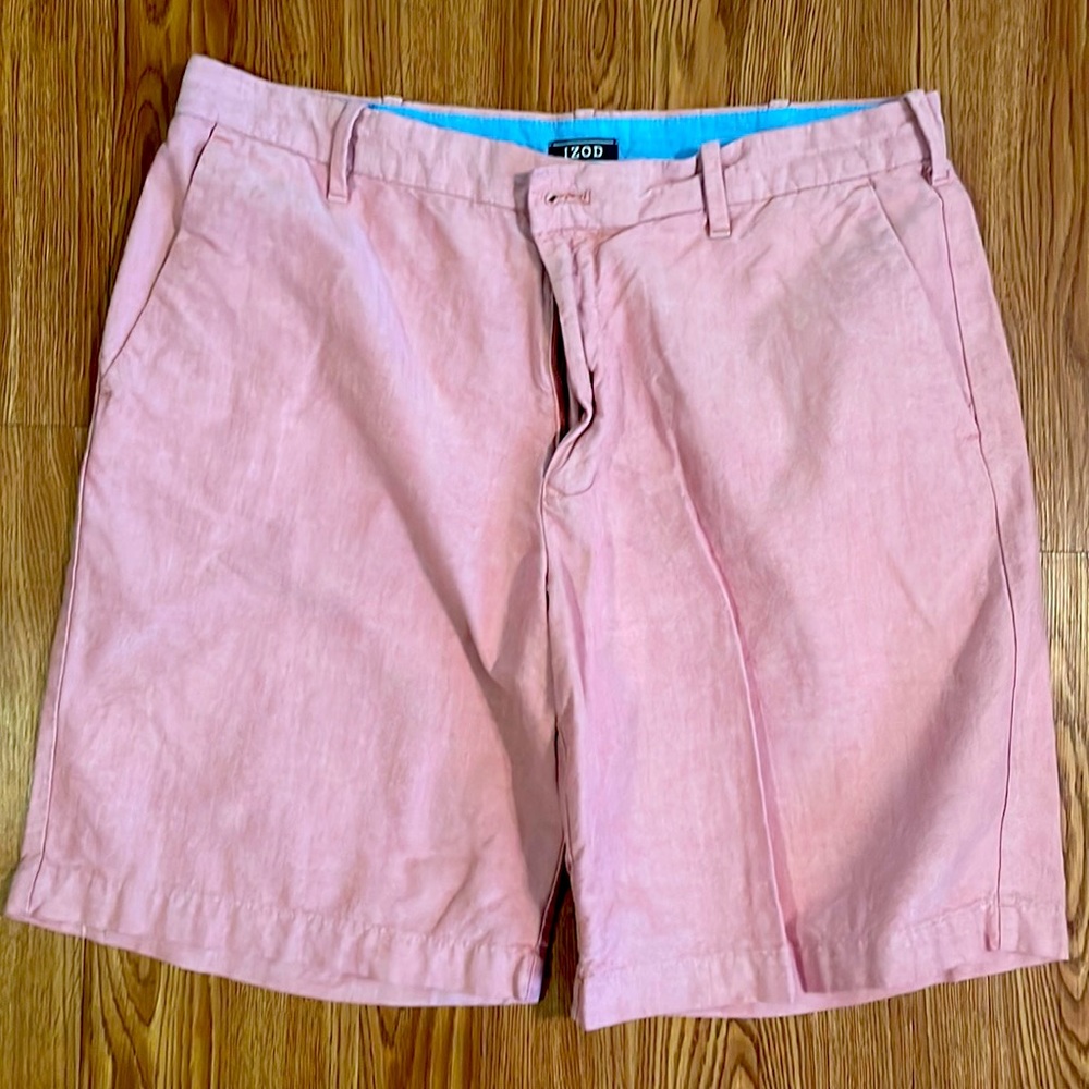 Izod Pink Shorts - 9” inseam, 34 waist